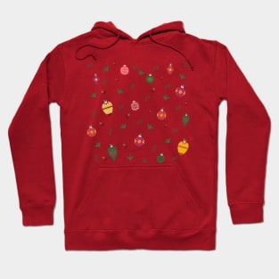 Christmas Ornament Print Hoodie